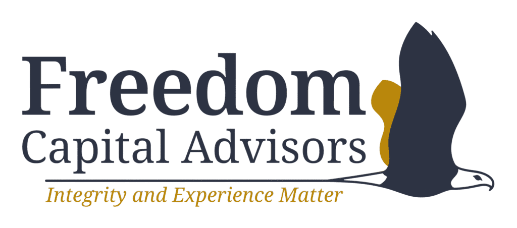 Freedom Capital Advisors logo with eagle silhouette.
