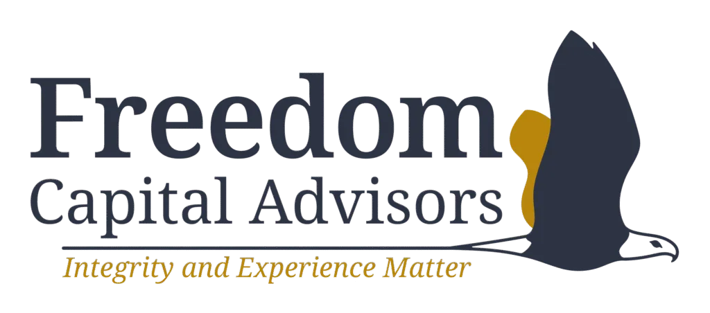 Freedom Capital Advisors logo with eagle silhouette.