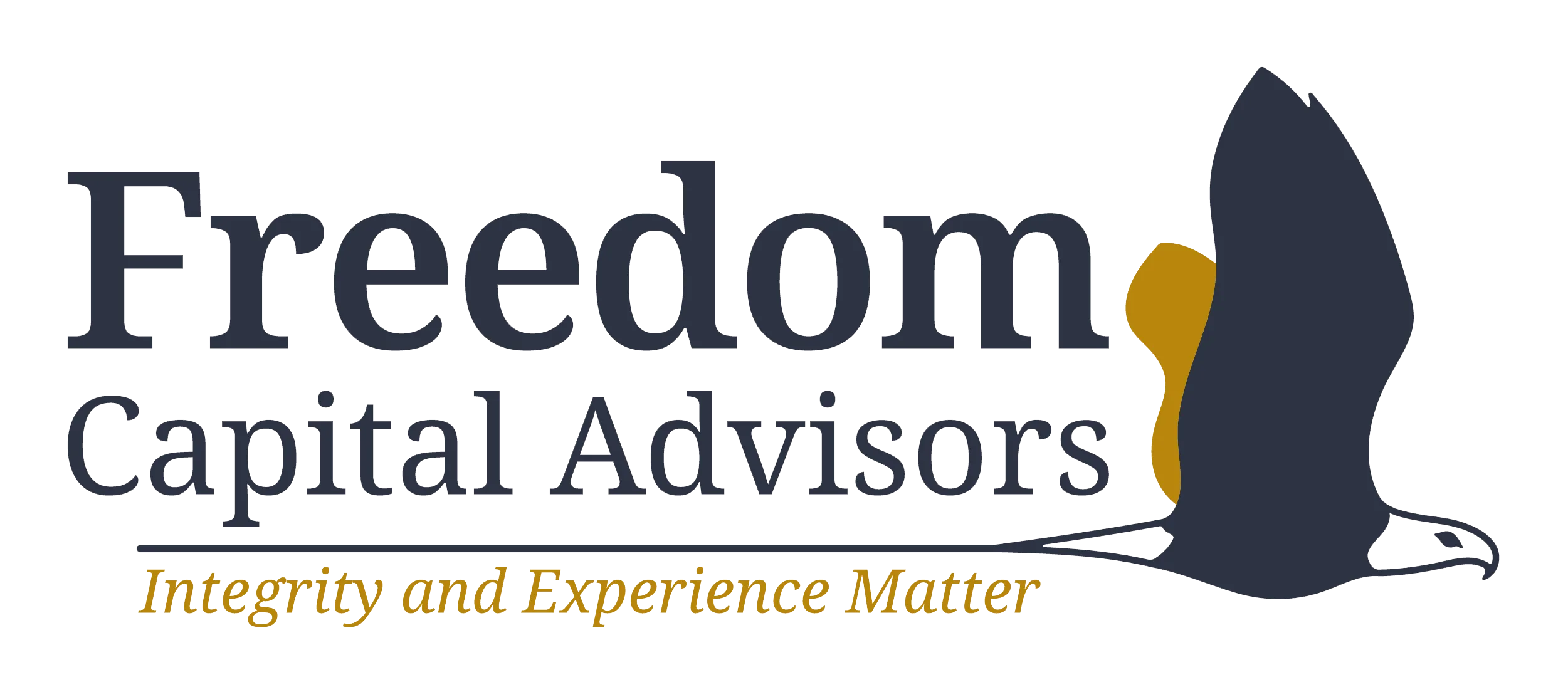 Freedom Capital Advisors logo with eagle silhouette.