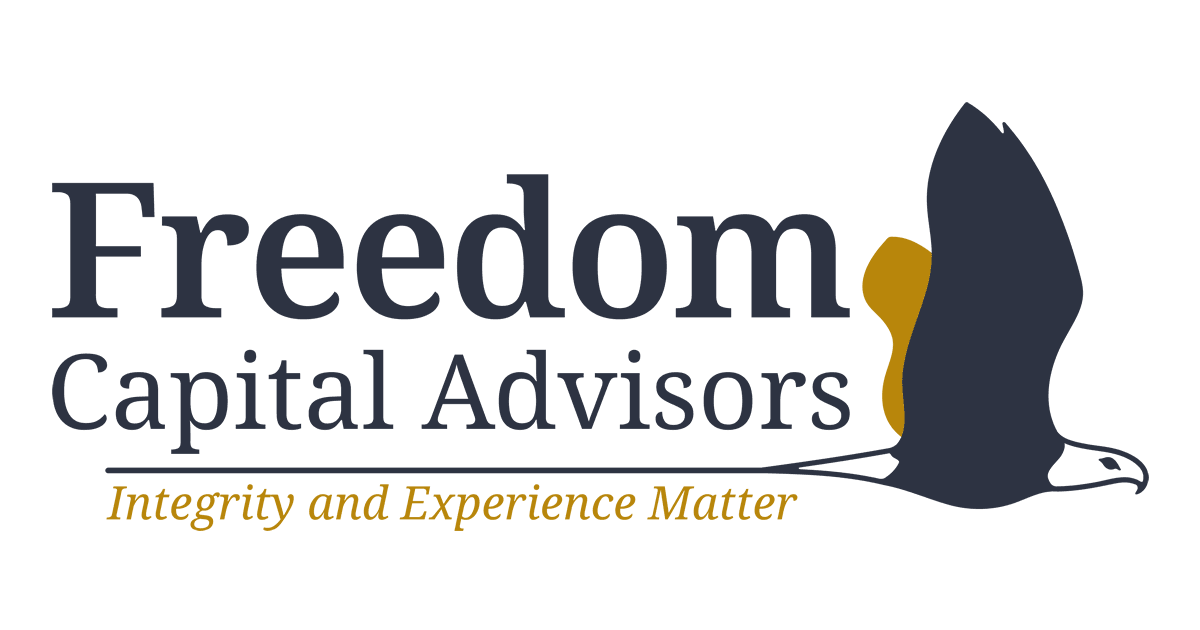 Freedom Capital Advisors logo with eagle graphic.
